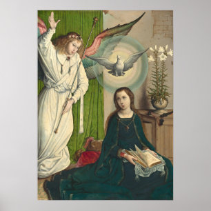 The Annunciation - Juan de Flandes Fine Art Poster