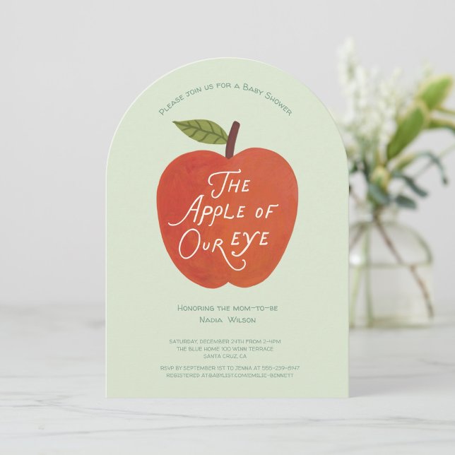 The Apple of Our Eye Baby Shower Invitation (Créateur téléchargé)