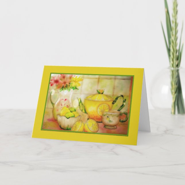 Thé au citron  carte (Devant)