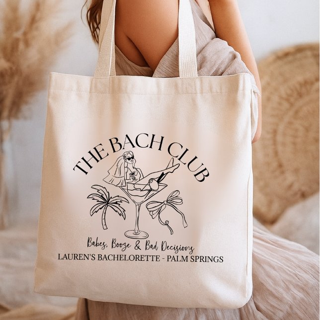 The Bach Club Bachelorette Tote Bag – Palm Trees,  (Créateur téléchargé)