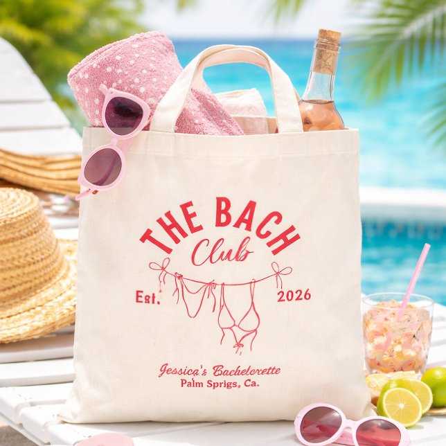 The Bach Club Custom Bachelorette Party Tote Bag  (Créateur téléchargé)