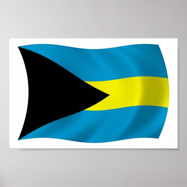 The Bahamas Flag Poster Print (Devant)