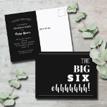 The BIG 60th Birthday Party Invitation Postcard<br><div class="desc">Throwing a milestone 60th birthday party? These invitation postcards will get guests excited to attend your party. MATCHING items in our store.</div>