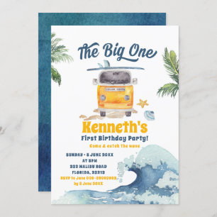 The Big One Surfing Retro Première Invitation d'an