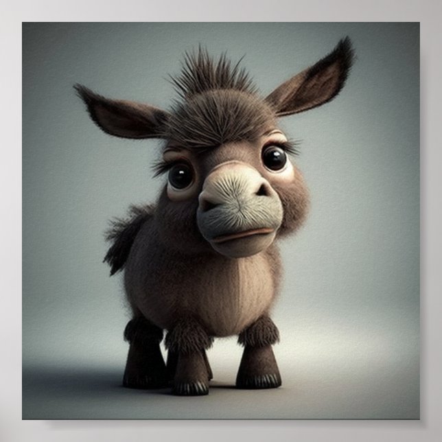 The Cutest Donkey Poster (Devant)