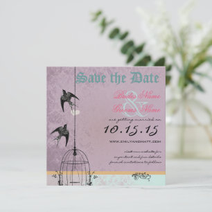 The Date Parfaite cage à oiseaux en damas aux prunes, save