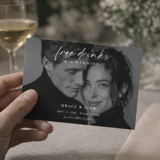 The Date Photo éditorial de boissons gratuites Mariage Save