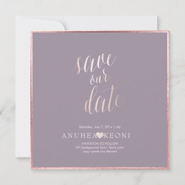 The Date PixDezines SAVE DATE|BLUSH PINK FUN SCRIPT (Devant)