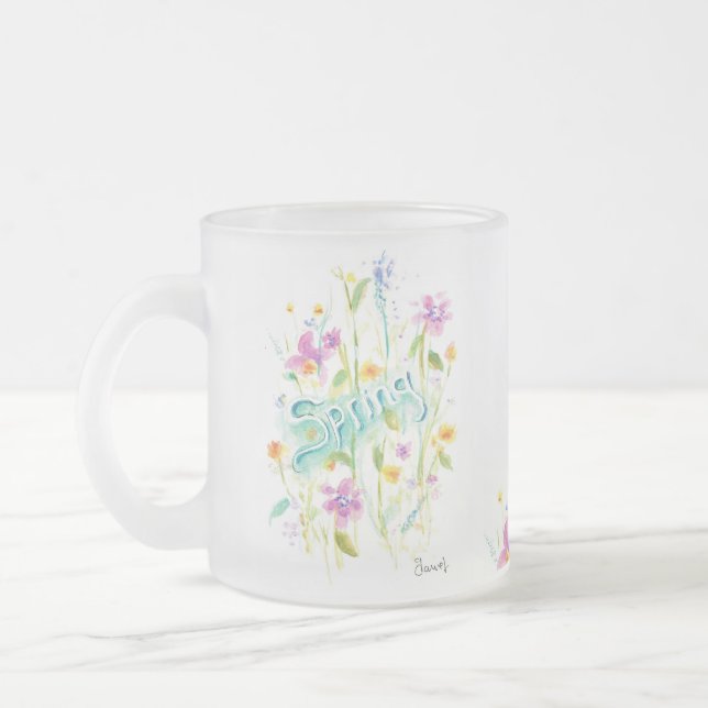 Thé de café en verre givré Mug (Gauche)