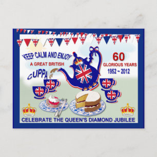 Thé de fête de Jubilee ~ Carte postale