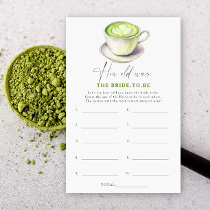 Thé de Matcha Quel âge avait la mariée pour être u