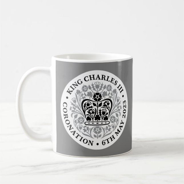 Thé Emblème du couronnement King Charles III / Mug (Gauche)
