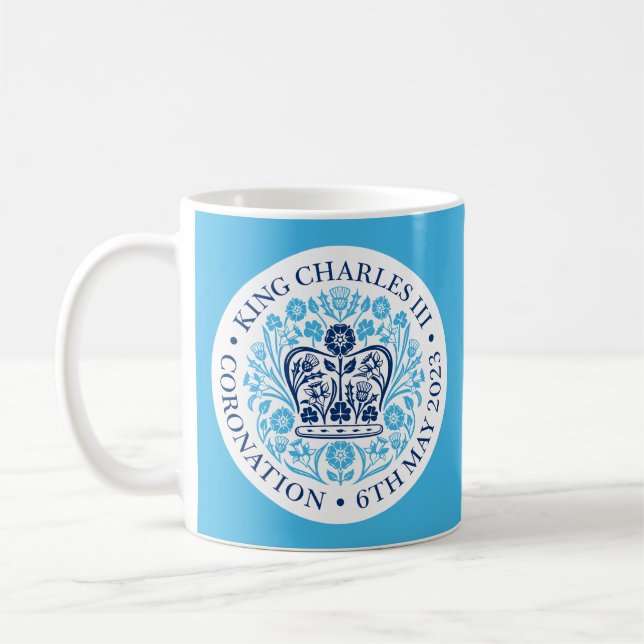 Thé Emblème du couronnement King Charles III / Mug (Gauche)