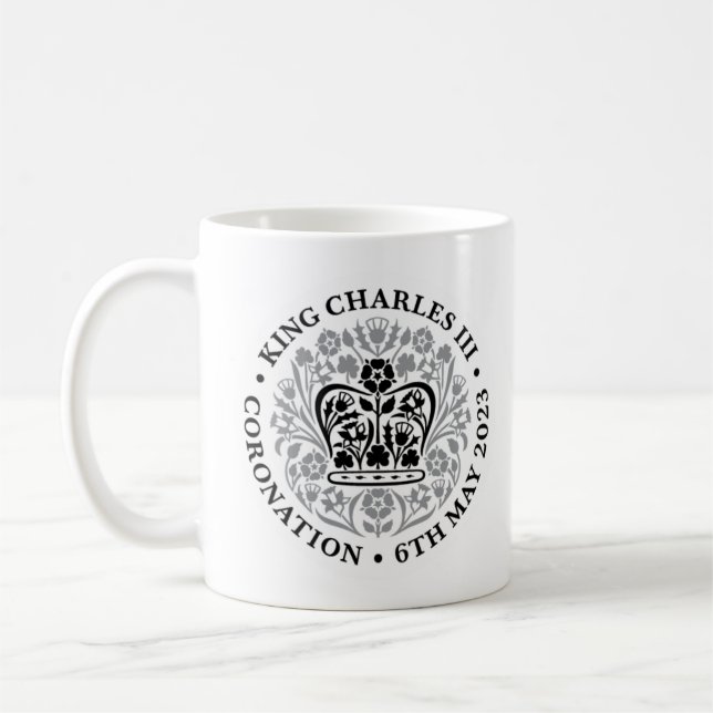 Thé Emblème du couronnement King Charles III / Mug (Gauche)