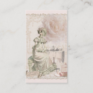 Thé et romance Jane Austen Carte de visite inspiré