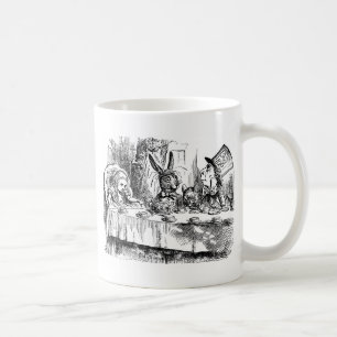 Thé fou Alice dans la tasse du pays des merveille