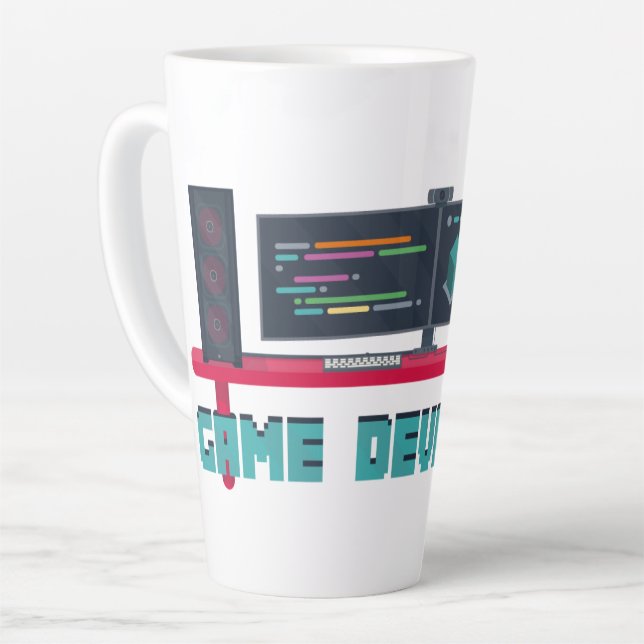 The Game Developer Latte Mug (Angle gauche)