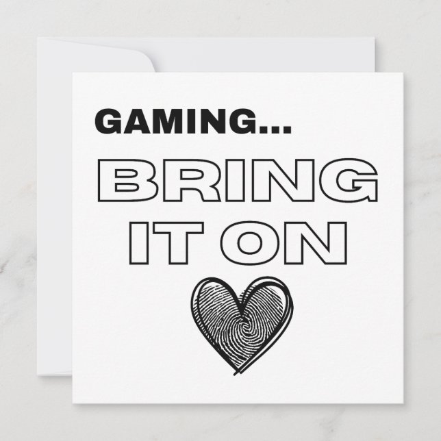 The Gamer Card (Devant)