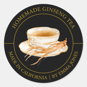 Thé Ginseng étiquette moderne