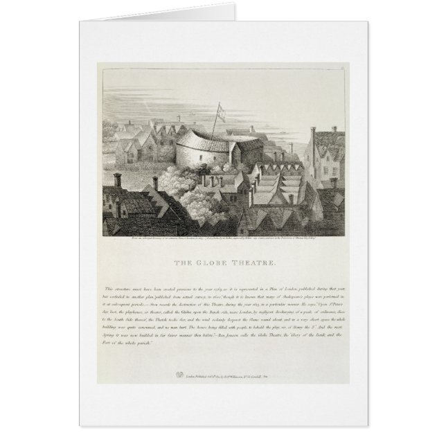 The Globe Theatre, c.1647, publié par Robert Wil (Devant)