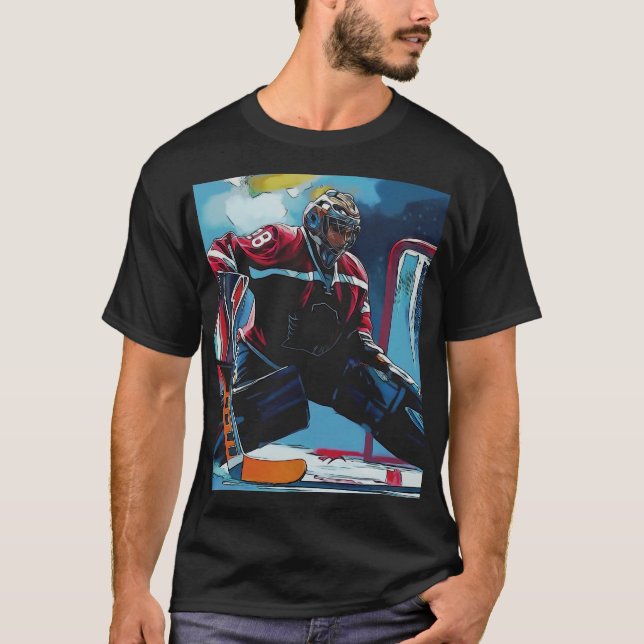 The Goaltender - Ice Hockey Goalie T-Shirt (Devant)