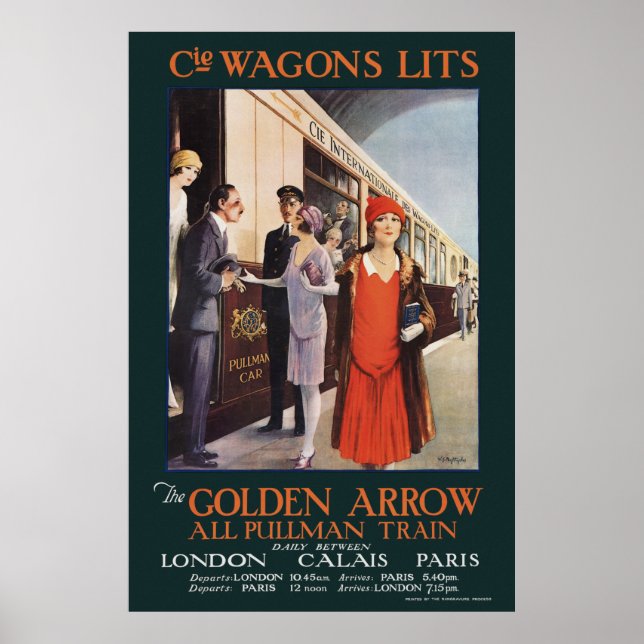 The Golden Arrow Vintage Poster 1925 (Devant)