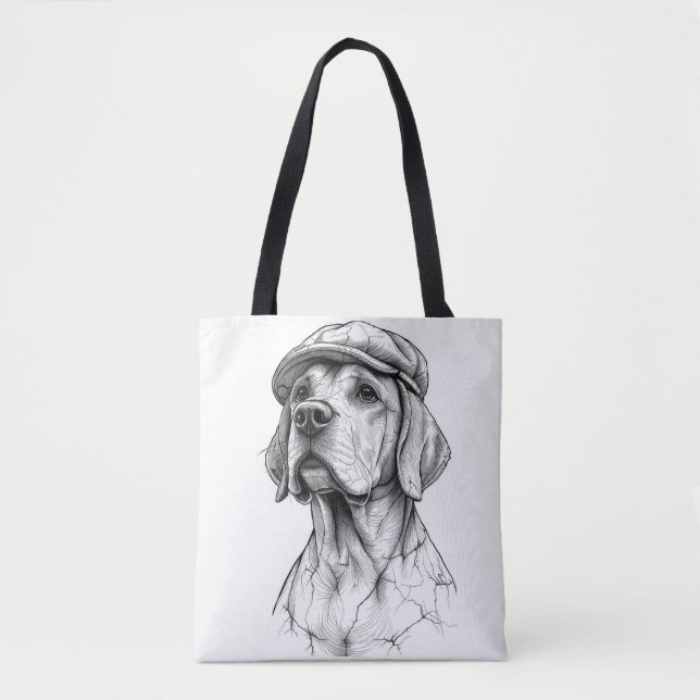 The Golden Soul: Marble Retriever Pet Tote Bag (Devant)