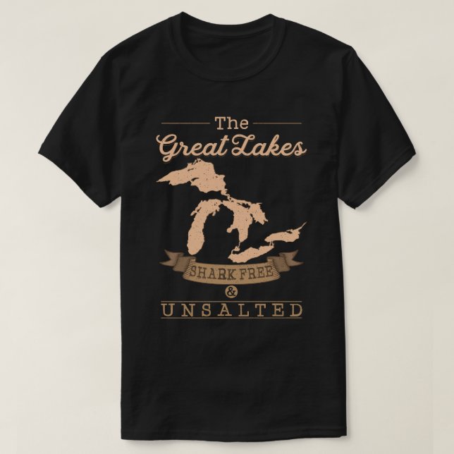 The Great Lakes Shark Free Unsalted Sweat Michigan (Design devant)