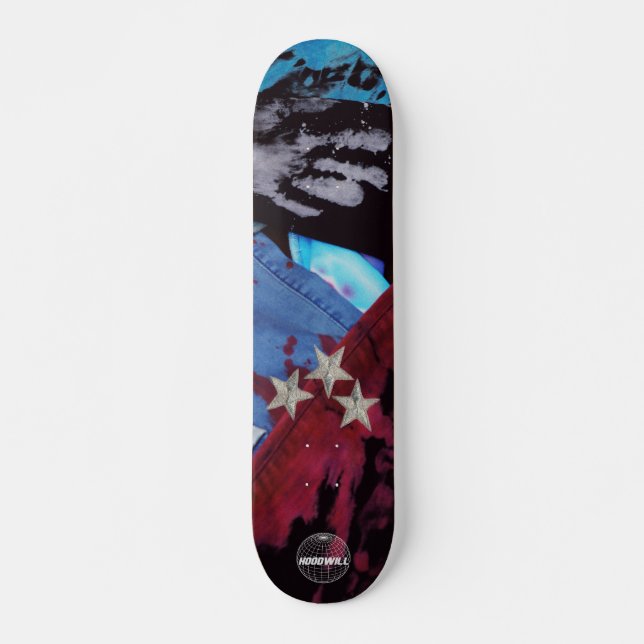The HoodWill Denim Stars Skateboard Deck (Devant)