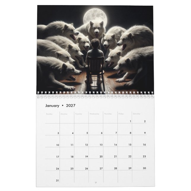 The Kid & Wolves : un calendrier artistique imagin (Jan 2027)