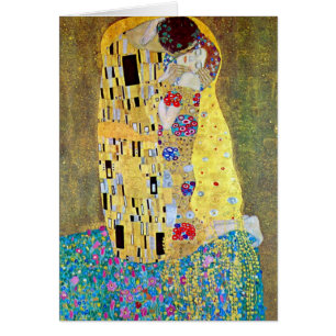 The Kiss by Gustav Klimt, Vintage Art Nouveau