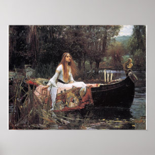 The Lady of Shalott Poster By John W. Waterhouse