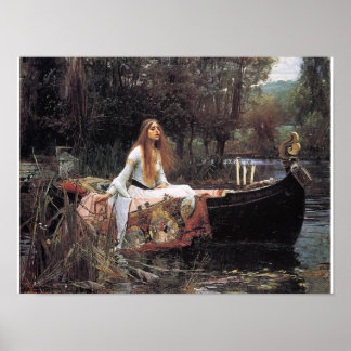 The Lady of Shalott Poster By John W. Waterhouse