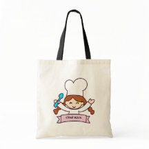 The Little Chef Hand-Drawn Canvas Tote Bag