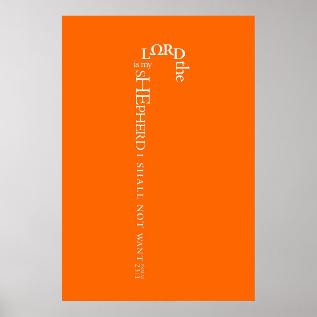 The Lord is My Shepherd Poster (Devant)