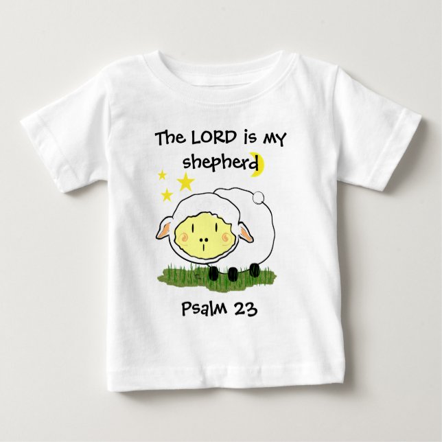 The LORD is my shepherd Psalm 23 Infant t-shirt (Devant)