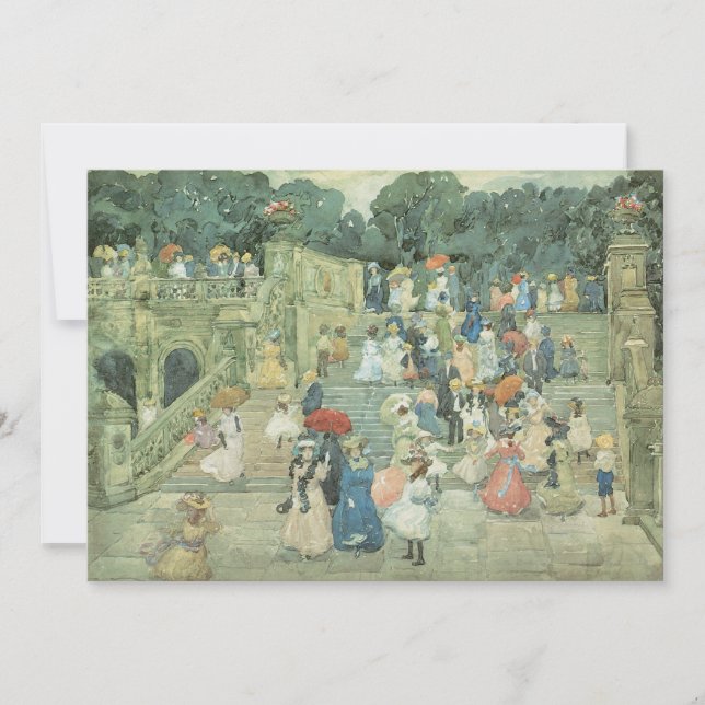 The Mall, Central Park de Maurice Prendergast (Devant)