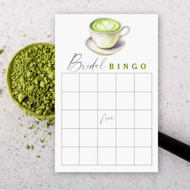 Thé Matcha Bride jeu de bingo de douche (Créateur téléchargé)
