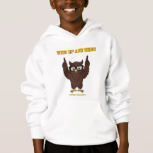 THE MESSENGER Blanc Motivational Marron Hibou Garç