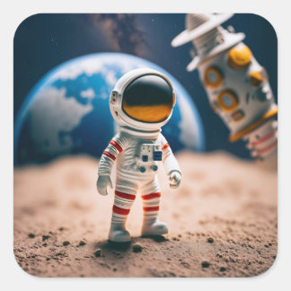 the moon walk sticker