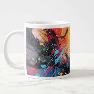 The Multi Color abstract design mug