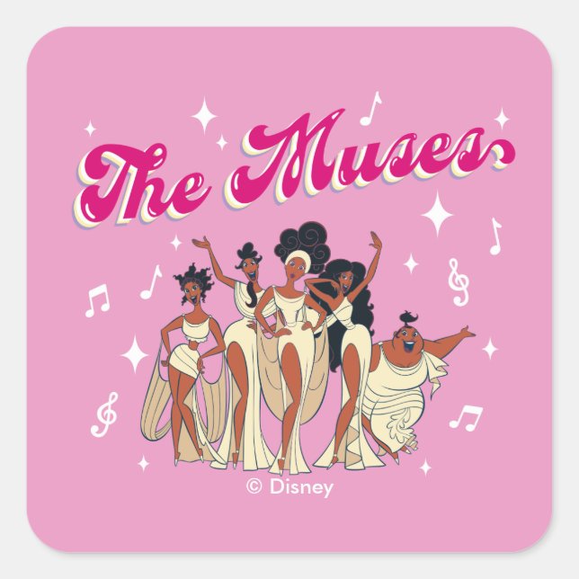 The Muses Square Sticker (Devant)
