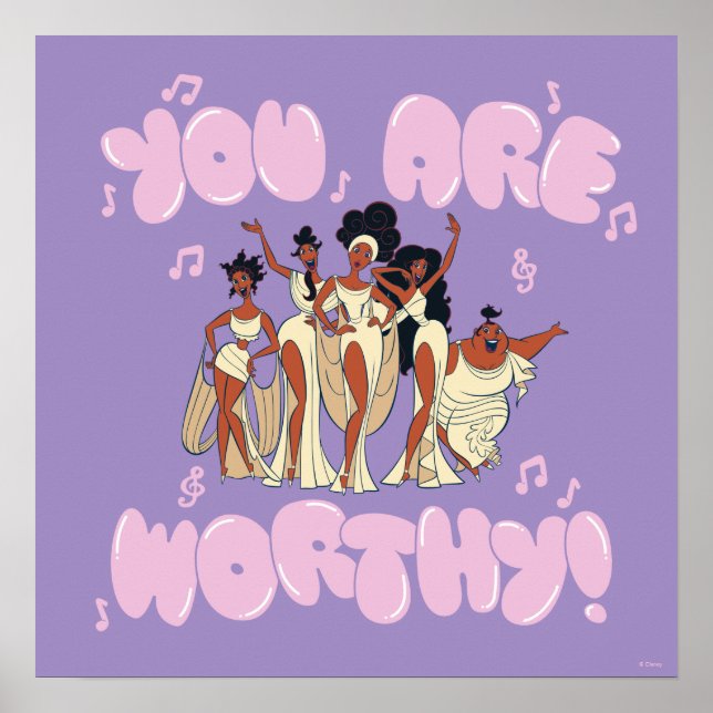 The Muses - You Are Worthy Poster (Devant)