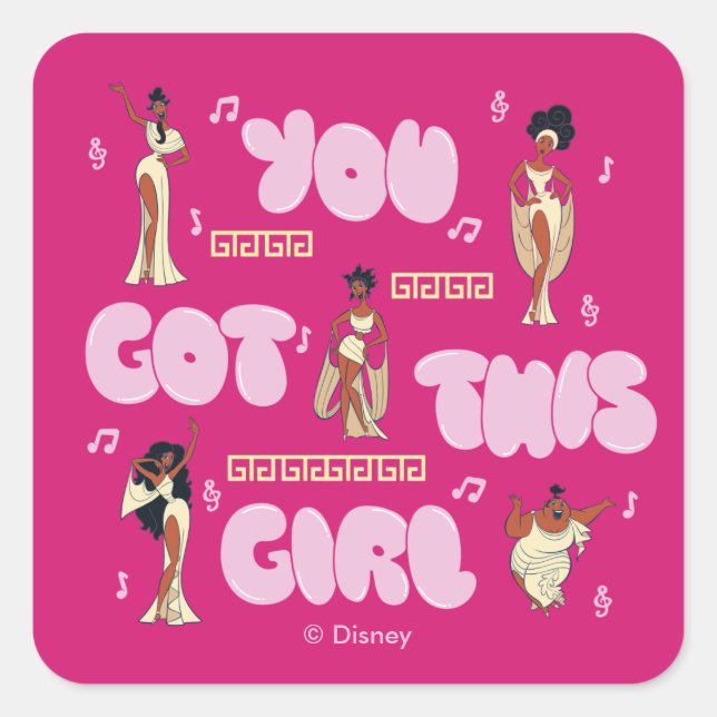 The Muses - You Got This Girl Square Sticker (Devant)