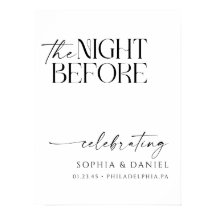 The Night Before Wedding Rehearsal Dinner Poster