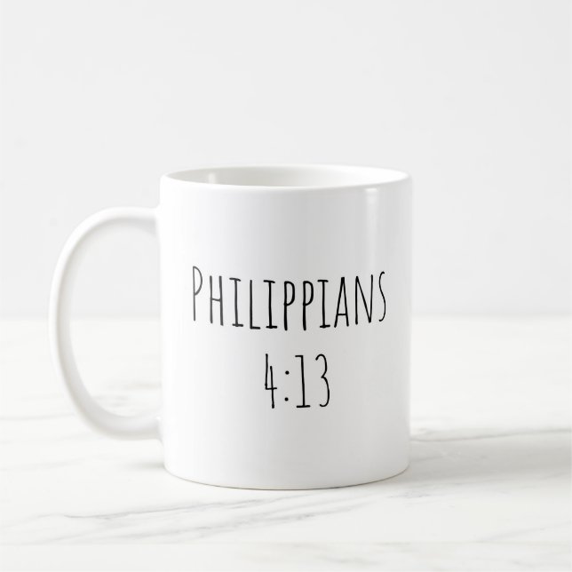 The Philippians 4:13 Mug (Gauche)