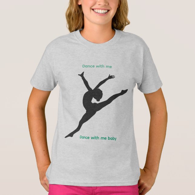 The Playground T-Shirt with dancer in steel gray (Devant)