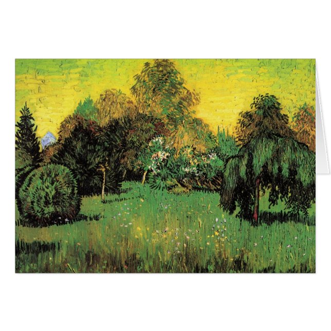 The Poet's Garden by Vincent van Gogh (Devant horizontal)