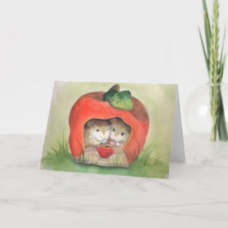 "Thé pour" carte de voeux deux