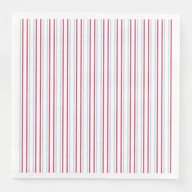 Thé Pour Deux Stripes, Serviettes En Papier Dîner (Devant)